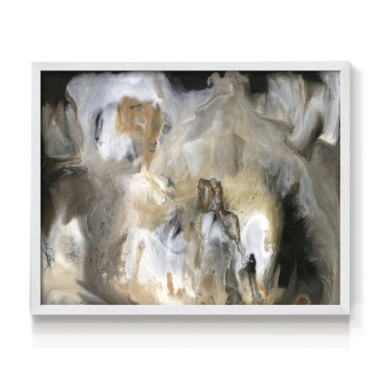 Fontaine de lumière II - reproduction encadrée - réarmable, H 16 po x l 20 po, Blanc