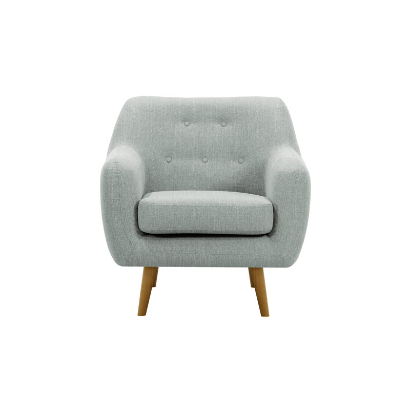 Melrose Upholstered Armchair, Grey
