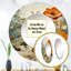 «Raghida Natures Symphony», miroir unique de collages abstraits, grand miroir mural rond moderne, impression d'art en métal-233377562