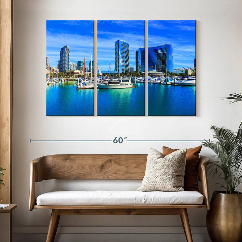 Senne San Diego Waterfront, H 32 po x l 50 po