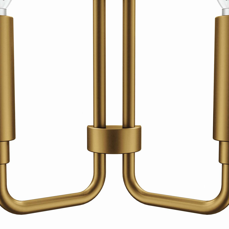 Modway Rekindle 2-Light Wall Sconce, Satin Brass