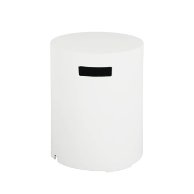 16x20 inch Tank Holder/Side Table, White