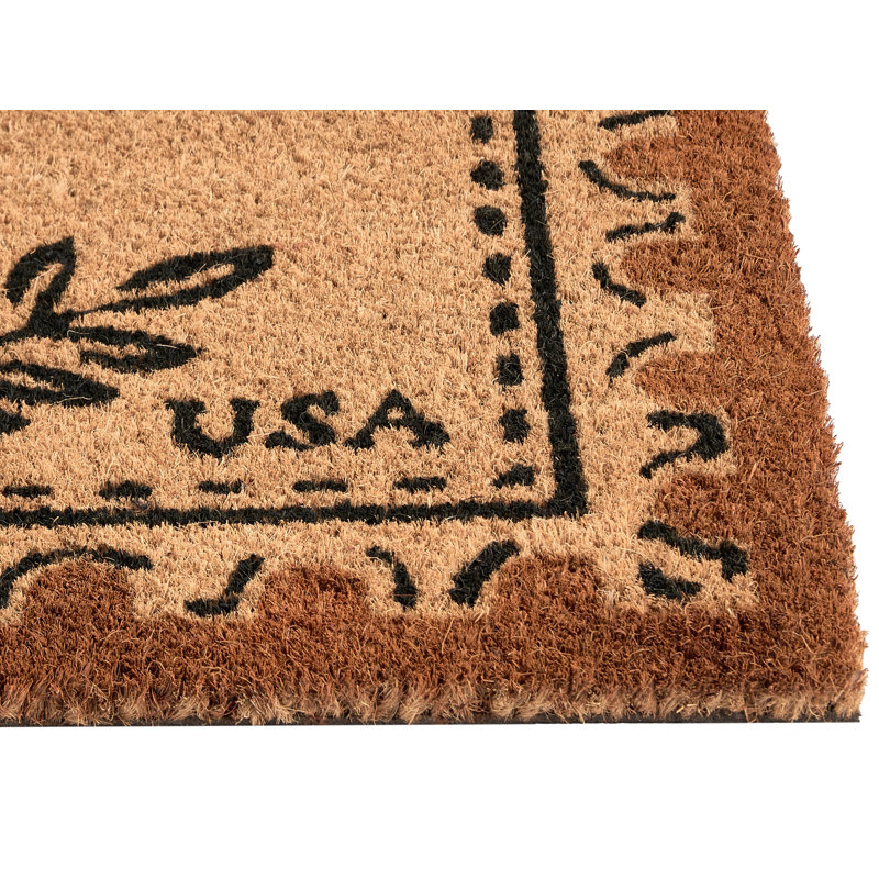 ILOILO Non-Slip Floral Doormat