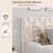 Twin XL Upholstered Platform Bed Frame in Beige, Adjustable Headboard, Wood Slats, No Box Spring Needed, 400 LB Capacity