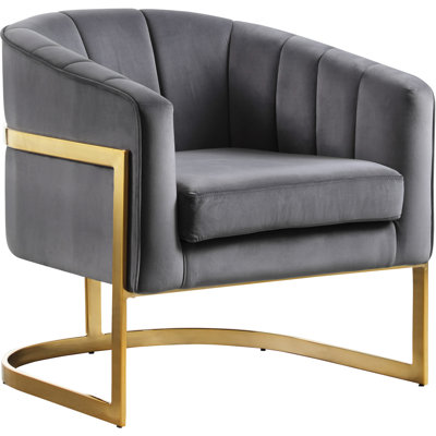 Carter Velvet Barrel Chair