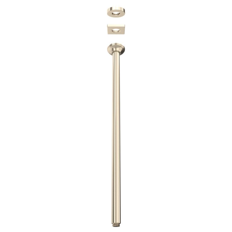 Rohl 24 7/16" Ceiling Shower Arm, Satin Nickel
