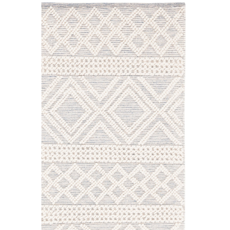 Jacques Hand-Woven Wool and Cotton Southwestern Rug, Rectangle 5' x 8'