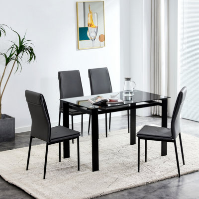 5 Piece Dining Set Dining Table Set Dining Room Set Dining Set Kitchen Table and Chairs