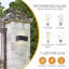 Saater Matte Black 11cm H Outdoor Sconce