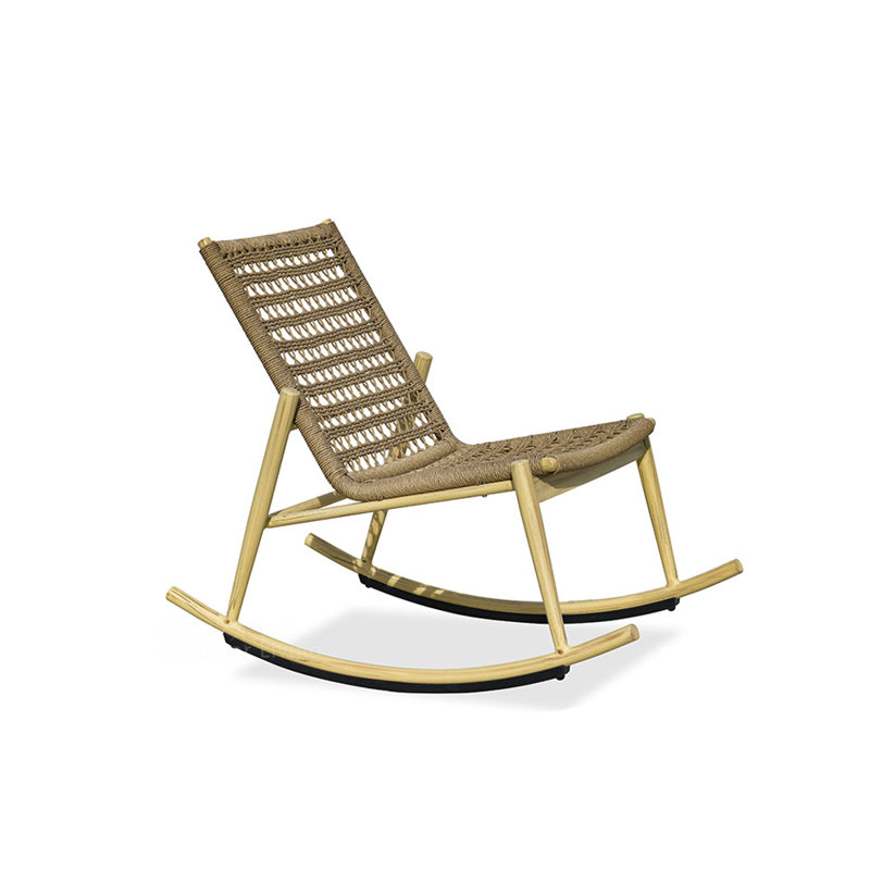 Chaise berçante moderne en aluminium PE