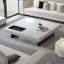 Table basse simple et luxueuse en marbre-366851920