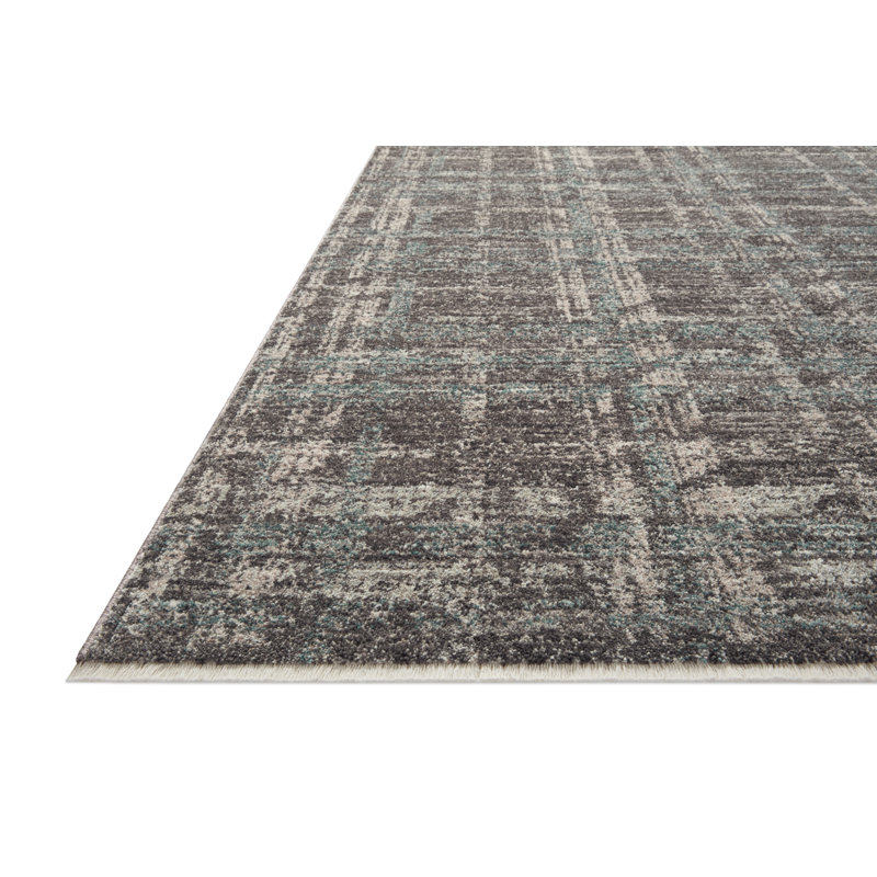 Tapis espresso / multicolore Angela Rose x Loloi Ember, Rectangle 7 pi 10 po x 10 pi