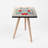 Zahara Botanical Print Beech Leg Side Table