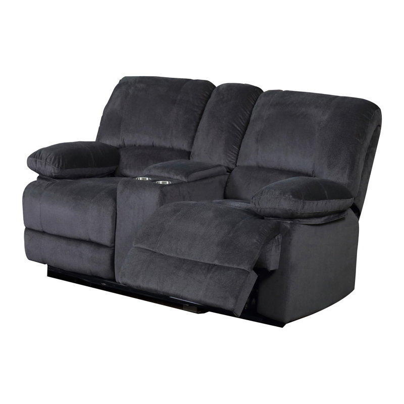 Lerch Upholstered 71'' Reclining Sofa, Gray 100% Polyester