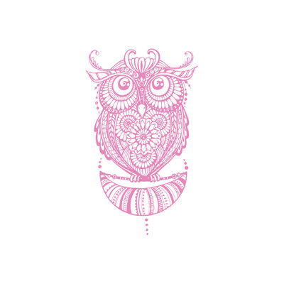 Décalcomanie murale hibou Shelia
