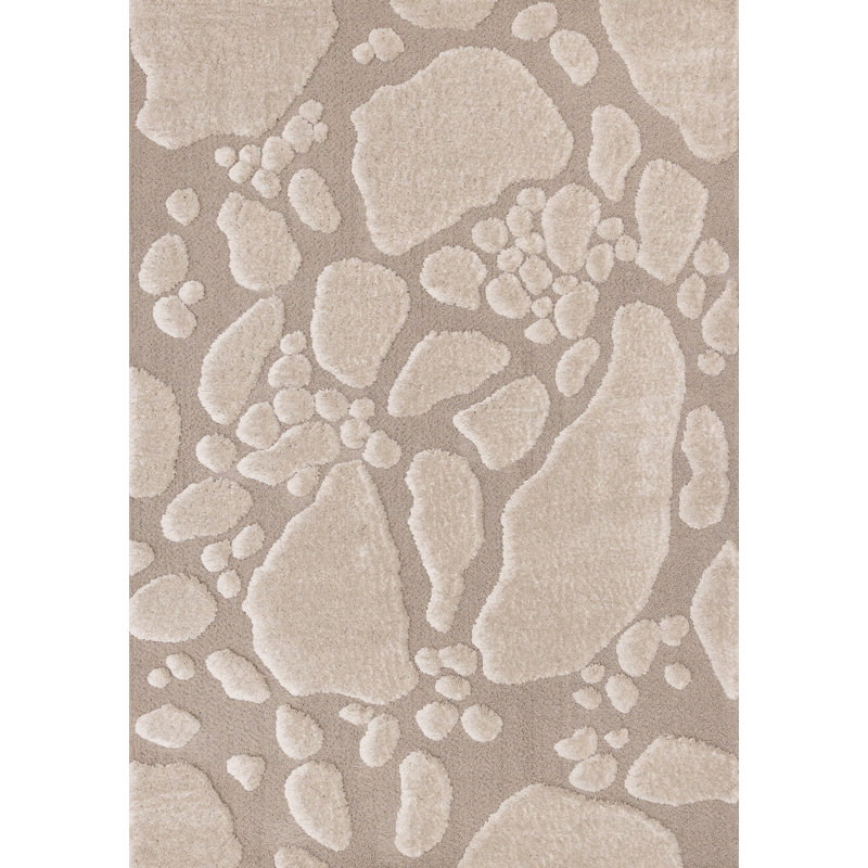 Tapis brun clair moelleux de luxe Luxury, Rectangle 7 pi 10 po x 11 pi 2 po