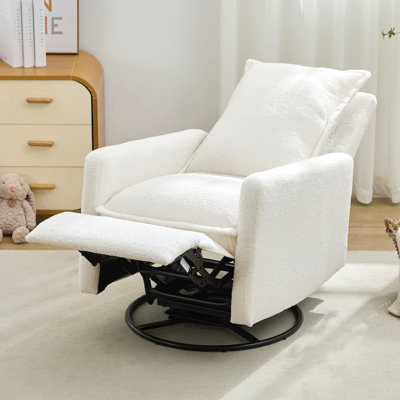 Fauteuil inclinable pivotant à bascule, fauteuil inclinable à bascule oscillant, fauteuil à bascule pour chambre à coucher, peluche