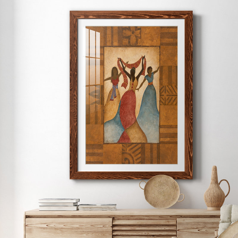 Rythme - peinture encadrée, H 37,5 po x l 27,5 po x P 1,5 po, Cadre en érable