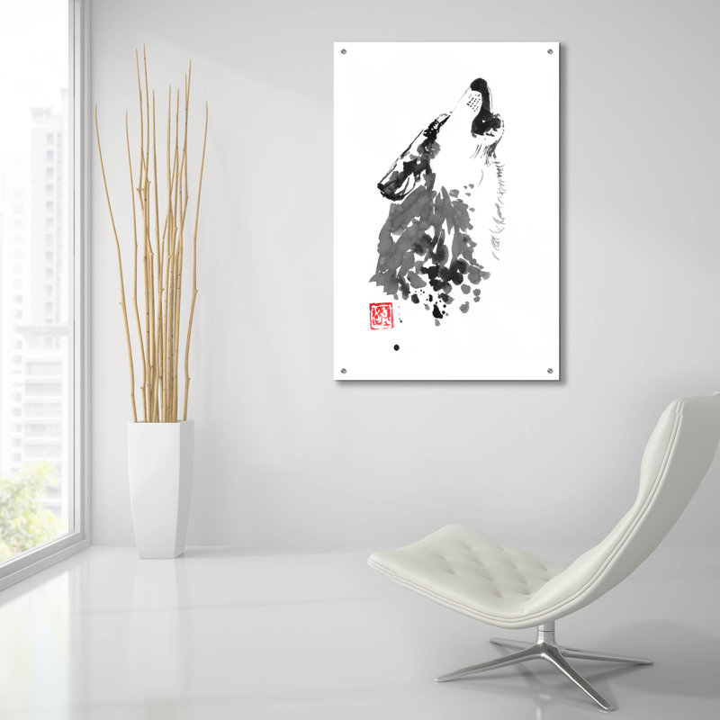 "Loup" par Pechane, H 36 po x l 24 po x P 0,2 po