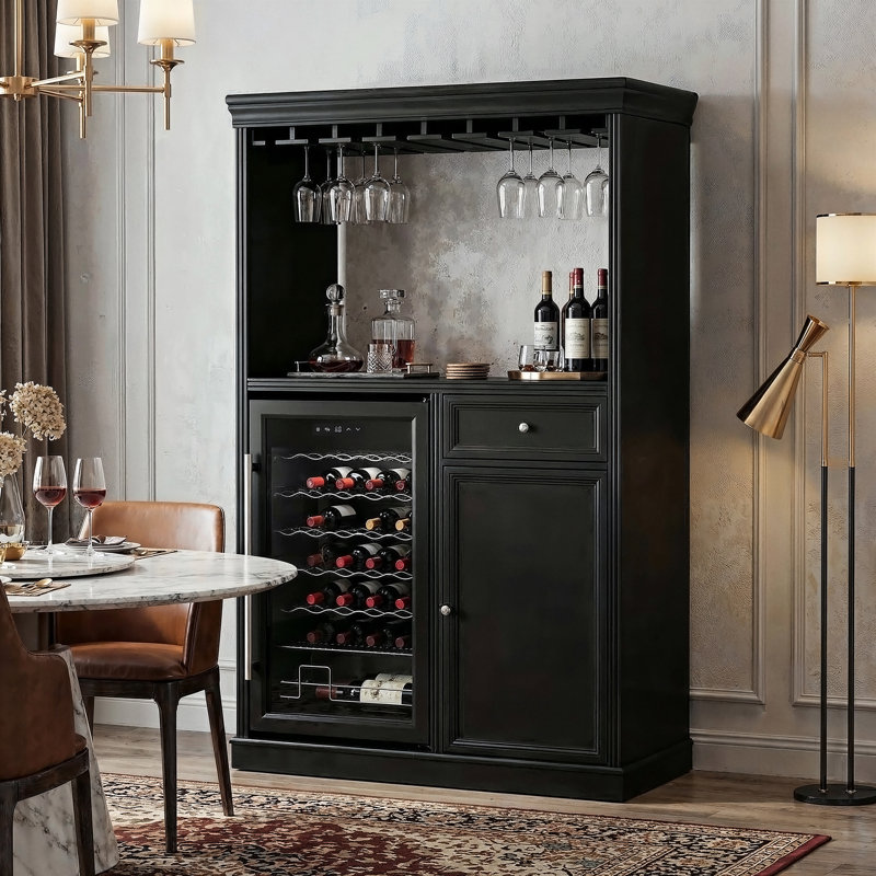 39.1"W Wine Storage Cabinet With Freezers