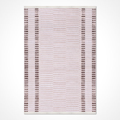 Modern Cream Machine Washable Non-Slip Area Rug