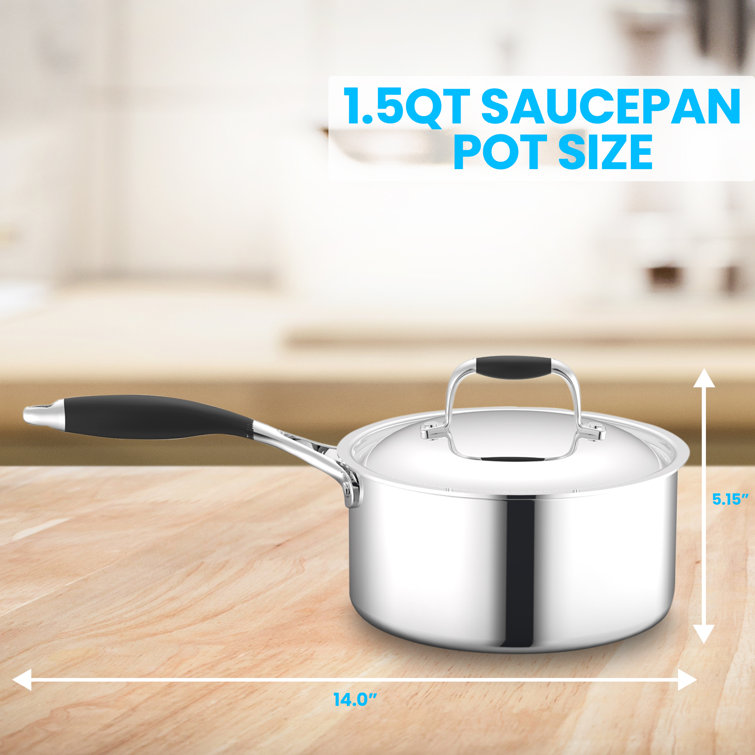 3 Quart Saucepan – WaterlessCookware
