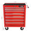 Chariot à outils rouge à 7 assemblages, verrouillable, acier thermolaqué, chariot à outils coulissant en rouge, tiroir robuste-989525635