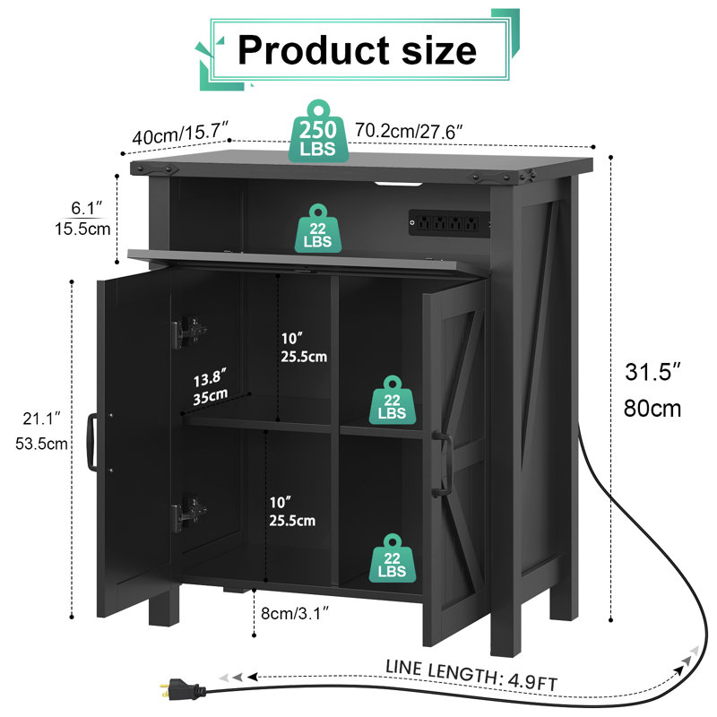 Support d'aquarium de 20 gallons avec station de charge, support de réservoir de poissons de ferme, support de réservoir de reptile, support de terrarium avec tiroir et armoire, plateau de table de 27,6 po x 15,7 po