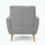 Fauteuil club en tissu Mid-Century-1811343746
