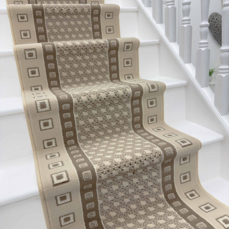 Stair Runner Geometric Area Rug, Stair Runner 60 x 450 cm