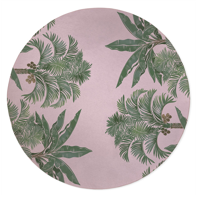 Tapis extérieur In the Jungle, Rond 5 pi