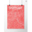 Stuttgart City Map - No Frame Print-678239098