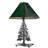 24"H Tall Pines Faux Leather Shade Table Lamp