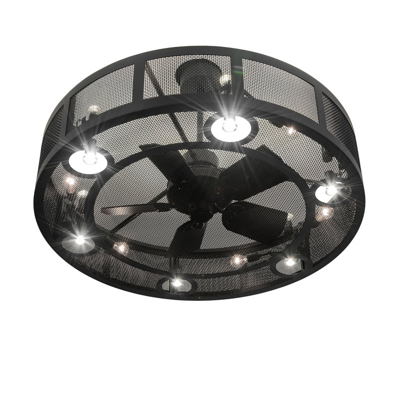 48" Wide Paloma Golpe Chandel-Air, Satin Black Wrought Iron, 10" H x 56" W x 56" D