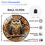 Horloge murale hibou 12 po
