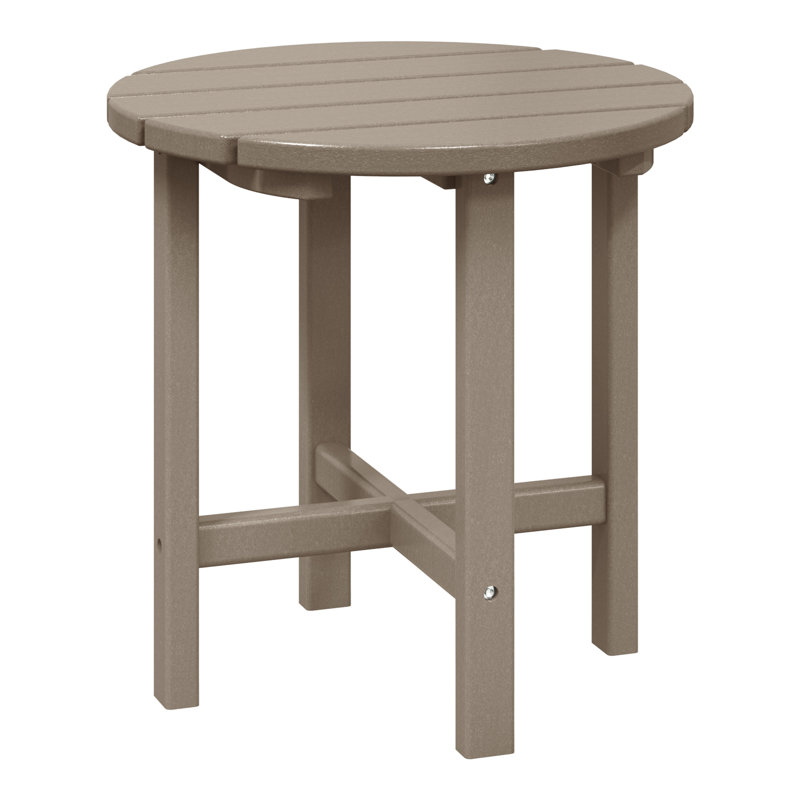 Table d'appoint d'extérieur Geoff Adirondack, Bois vieilli