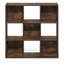 PELLI Book Shelf, 9-Cube Bookshelf, 3x3 Cube Storage Organizer Bookcase, 29.7 x 89.7 x 89.9 cm, for Organization and Storage, for Living Room, Bedroom, Home Office, Amber Pine