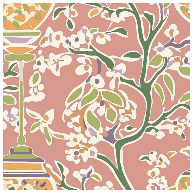 Couvre-lit matelassé Floral Branch Illustration, Grand lit