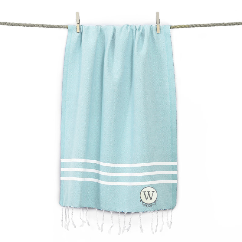 Ensemble de 2 serviettes de plage Alara Pestemal, Aqua pâle, A