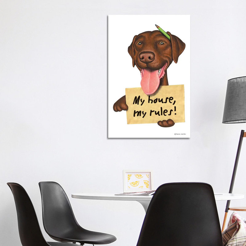 Labrador Retriever My House, H 40 po x l 26 po x P 1,5 po