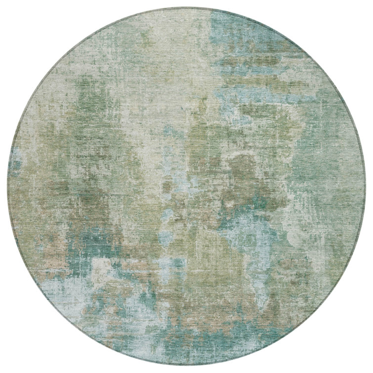 Machine Washable Indoor/Outdoor Efimenko ACN2300 Abstract Rug