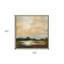 «Sunset Hues», reproduction d'art encadrée flottante argentée