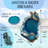  Polyresin Coastal Sea Turtle Coaster Set with Holder Ocean Wave Design for Tabletop Protection