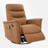 Swivel Rocker Recliner With Massage Function, Upholstered Nursery Recliner Chair With Side Pocket-987509445