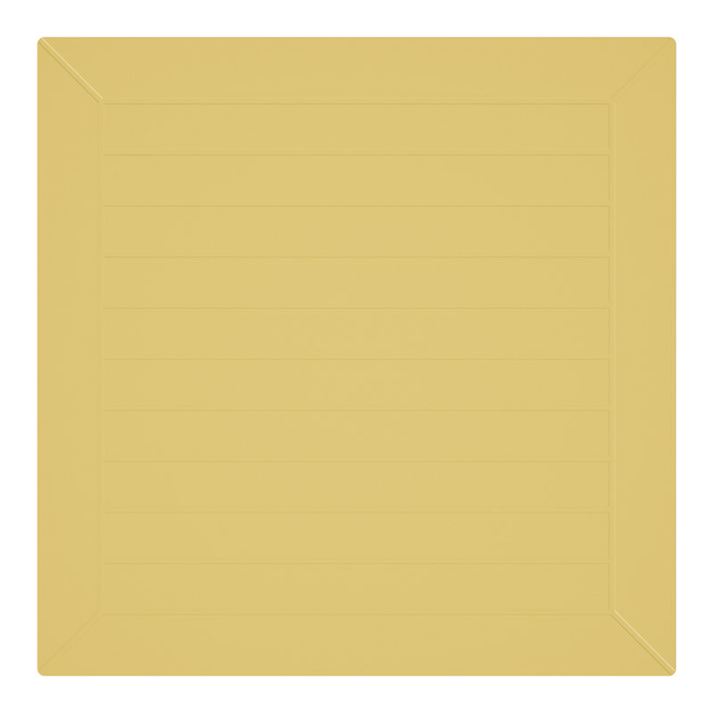 31.5" Outdoor Square Dining Table, Yellow
