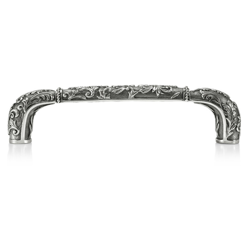 5” C TO C GLENDALE PULL BURNISH SILVER FINISH