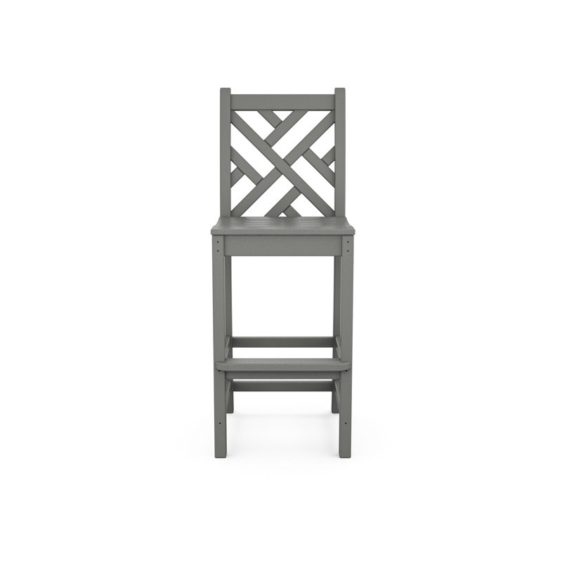 Chaise de bar Lakeside POLYWOOD Chippendale, Gris ardoise