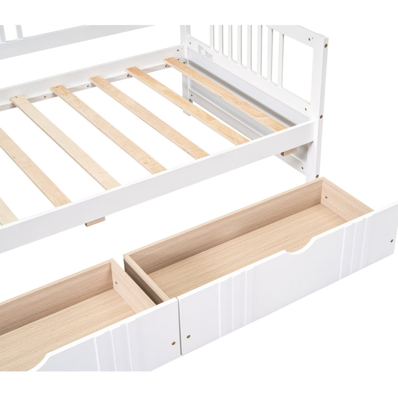 Lit de jour simple blanc avec solutions de rangement - Répond à vos besoins en matière de décoration intérieure, Blanc