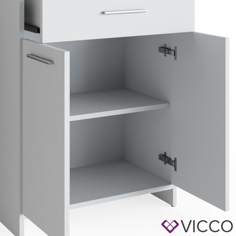 Chrystal Freestanding and Wall Bathroom Storage Furniture Set