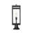 Sylmar Stained Glass Transparent Pier Mount Light Post Lantern-147963383